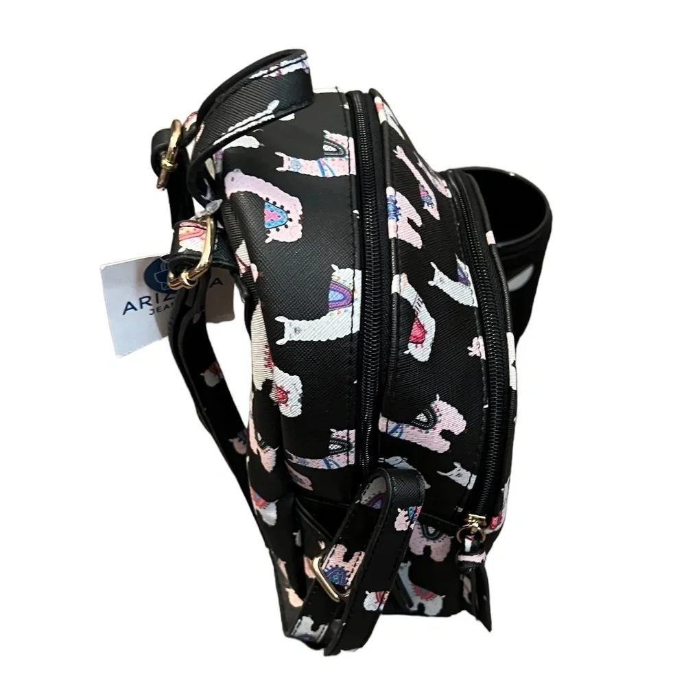 NWT Arizona Jeans &‎ CO Llama Mini Backpack | Black New